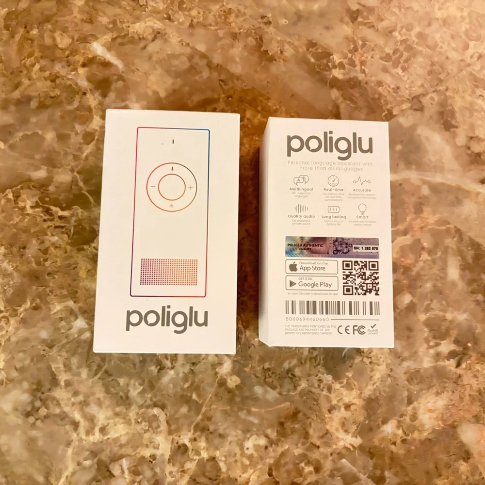Poliglu Black Portable Language Translator